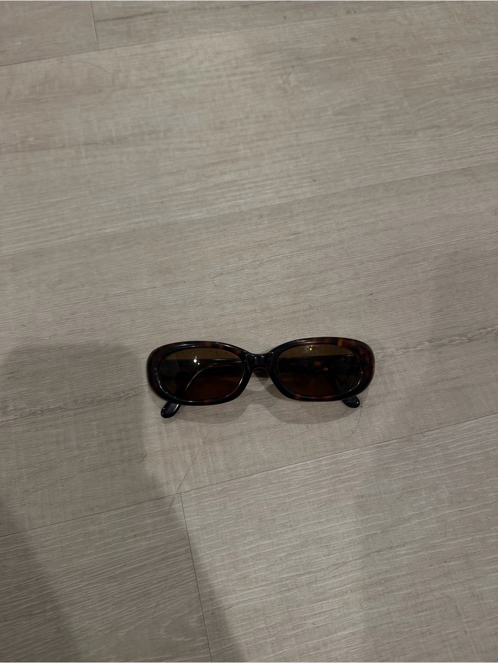 Fendi Brown Tortoiseshell Oval Sunglasses